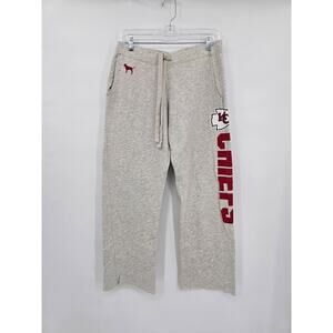 2012 VS Pink NFL Women's Size S Kansas City Chiefs Logo Gray Sweatpants EUC